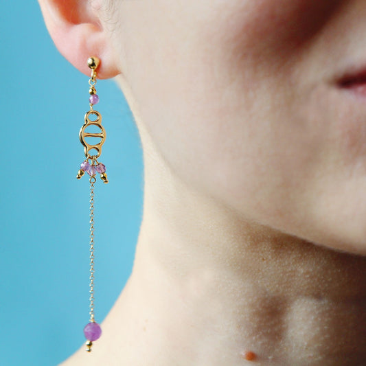 Orecchini Decò Viola