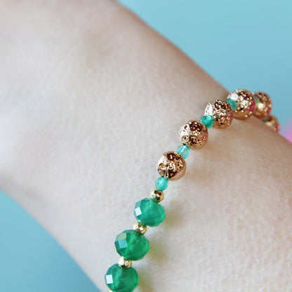 Bracciale Yin e Yang verde