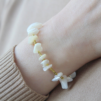 Bracciale essenziale madreperla