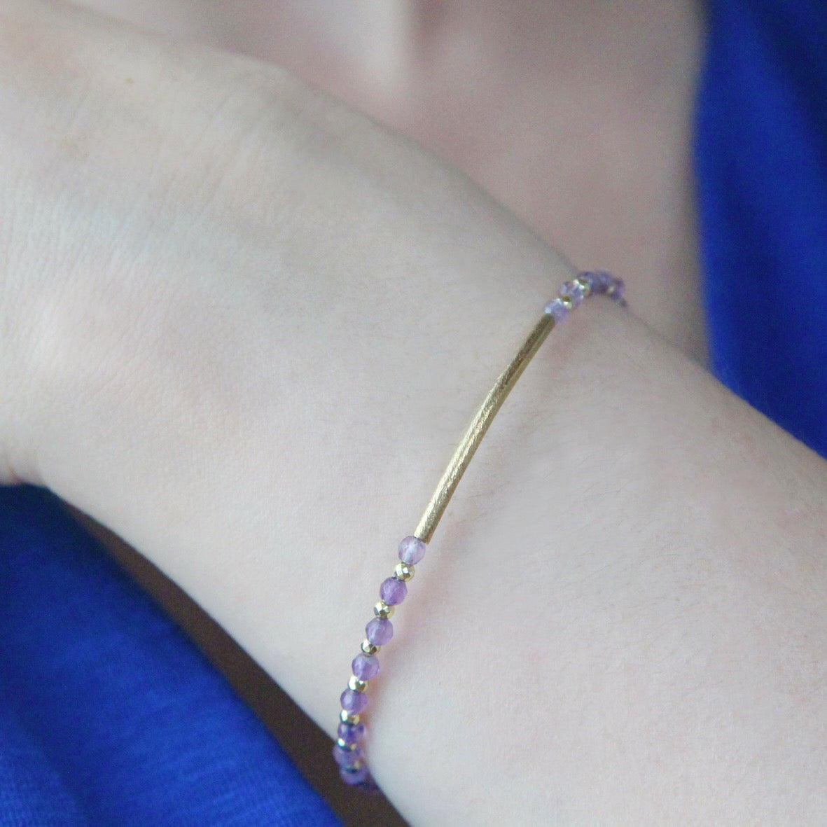Bracciale luna ametista