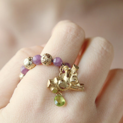 Collana Koala rubino