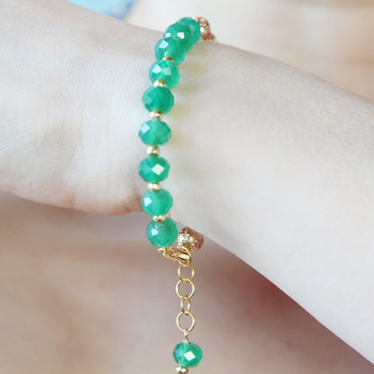 Bracciale Yin e Yang verde