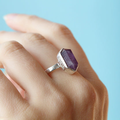 Anello cristallo di Ametista