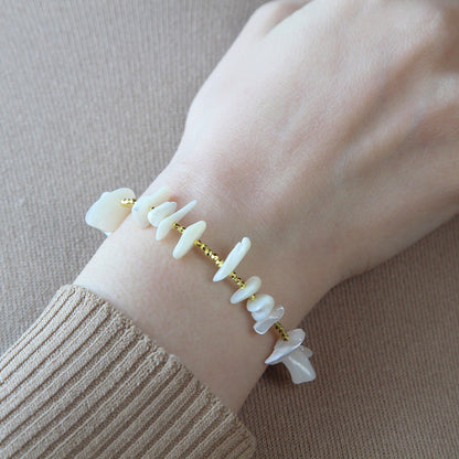 Bracciale essenziale madreperla