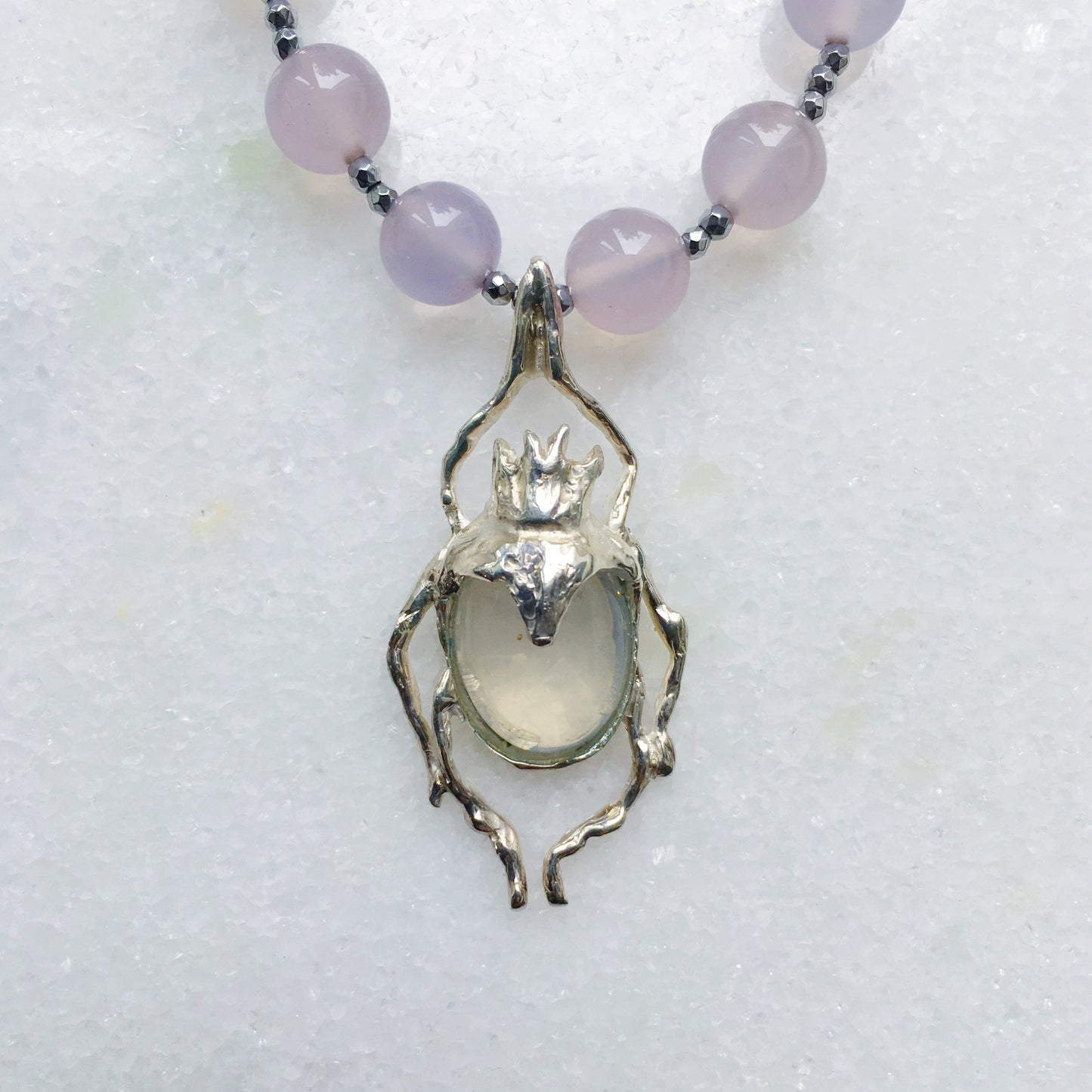 Collana scarabeo Luna