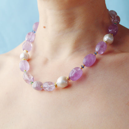 Collana Orchidea Viola