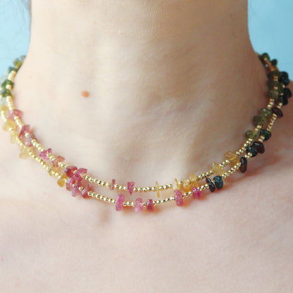 Collana essenziale tormaline