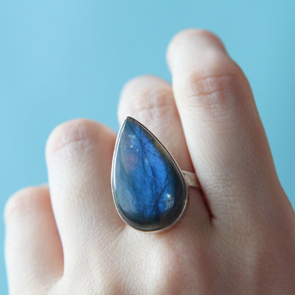 Anello Labradorite