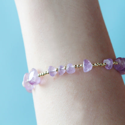 Bracciale essenziale Ametista