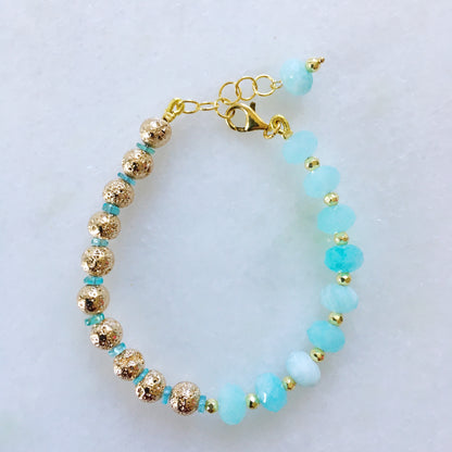 Bracciale Yin e Yang azzurro