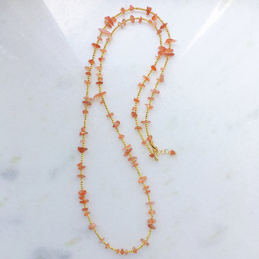Collana essenziale pietra del sole