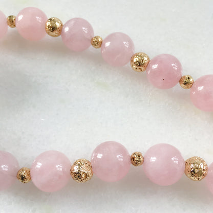 Collana magnolia rosa