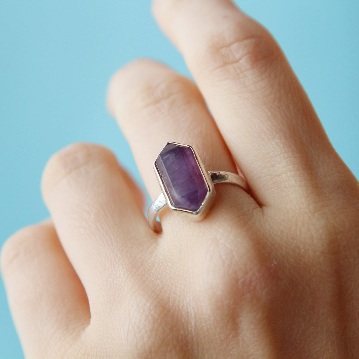 Anello cristallo di Ametista