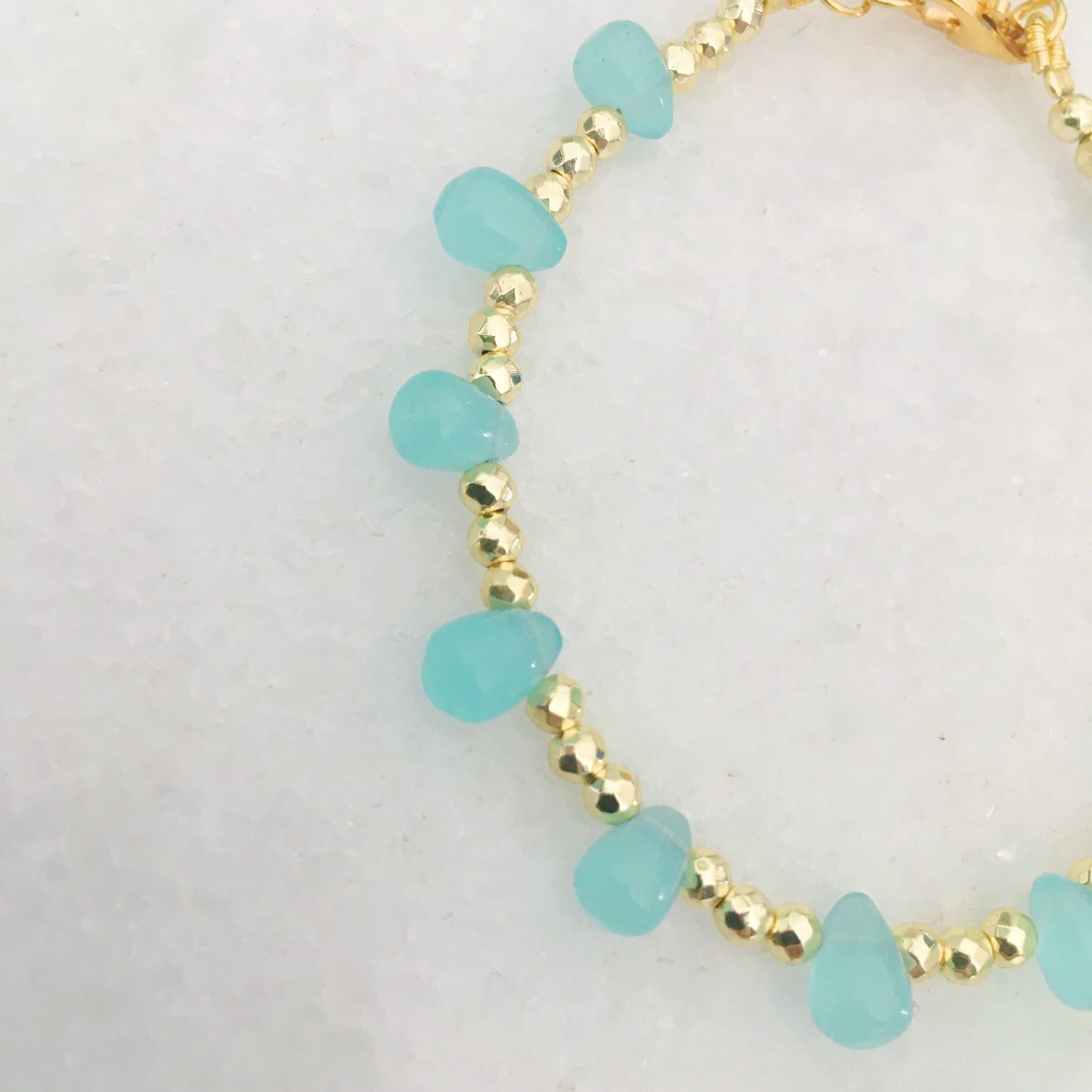 Bracciale gocce azzurre
