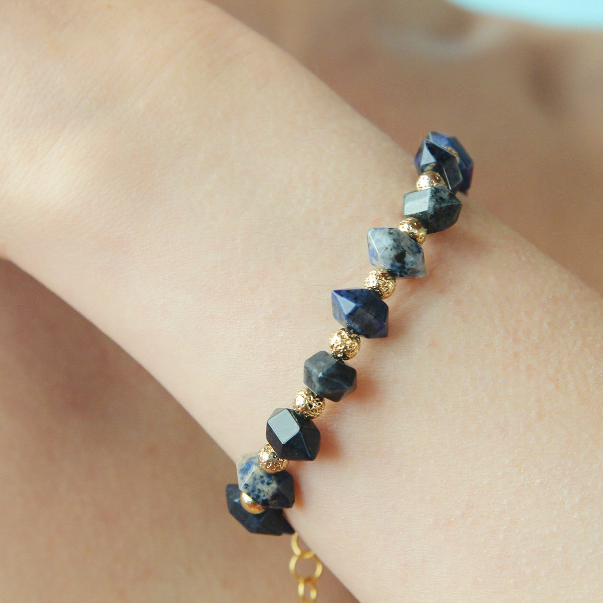 Bracciale cristallo blu