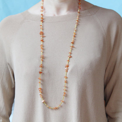 Collana essenziale pietra del sole