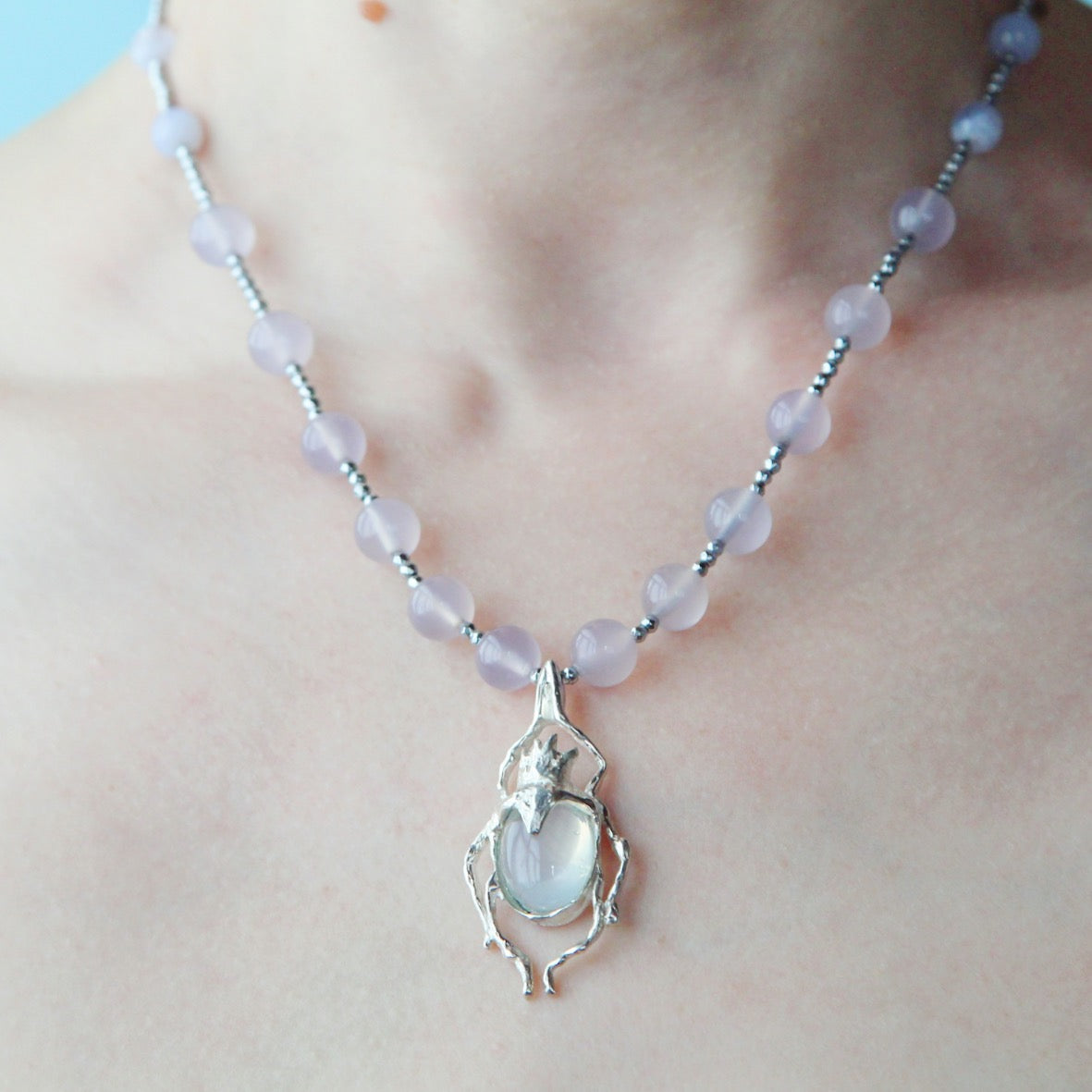 Collana scarabeo Luna