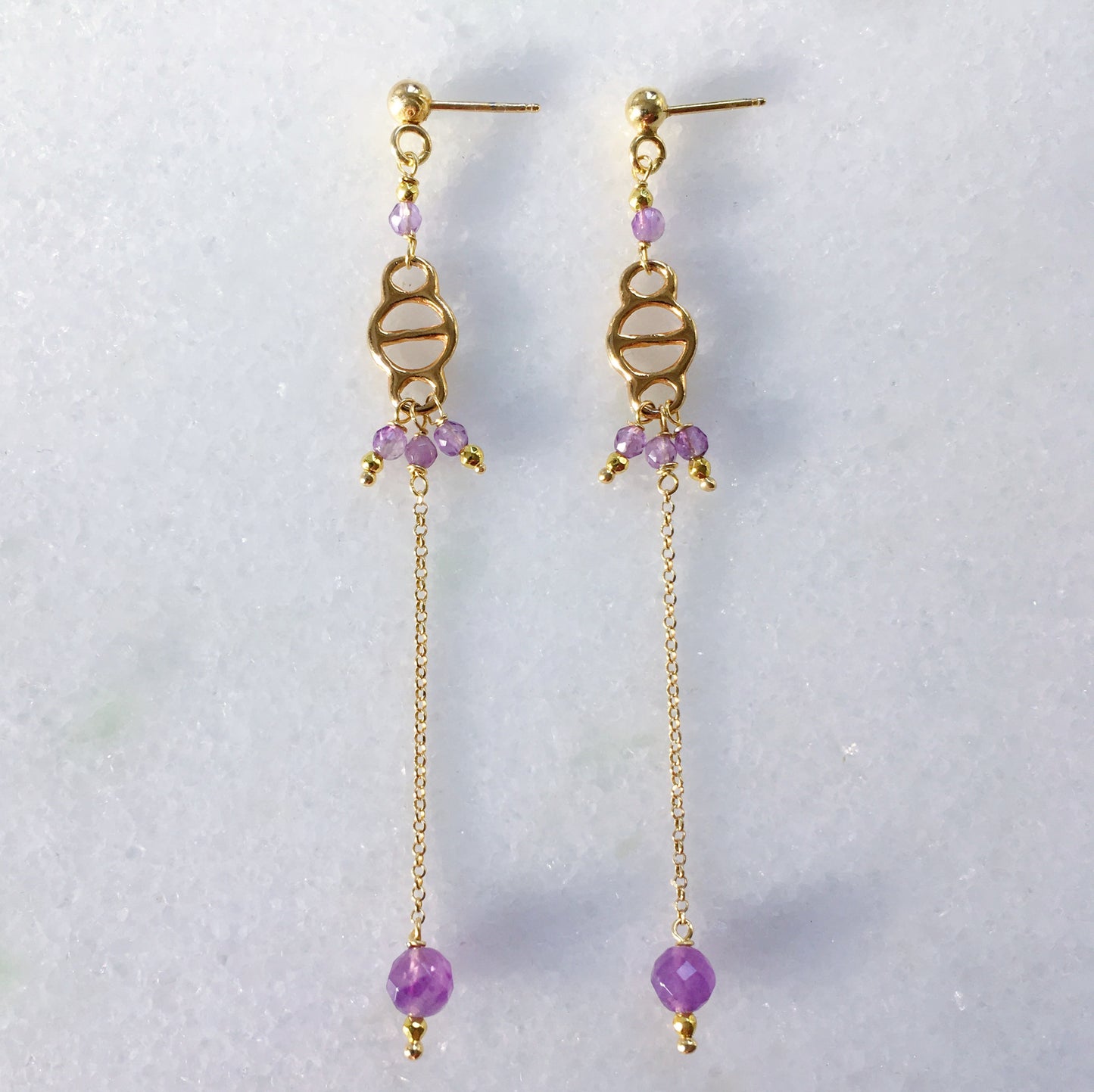 Orecchini Decò Viola