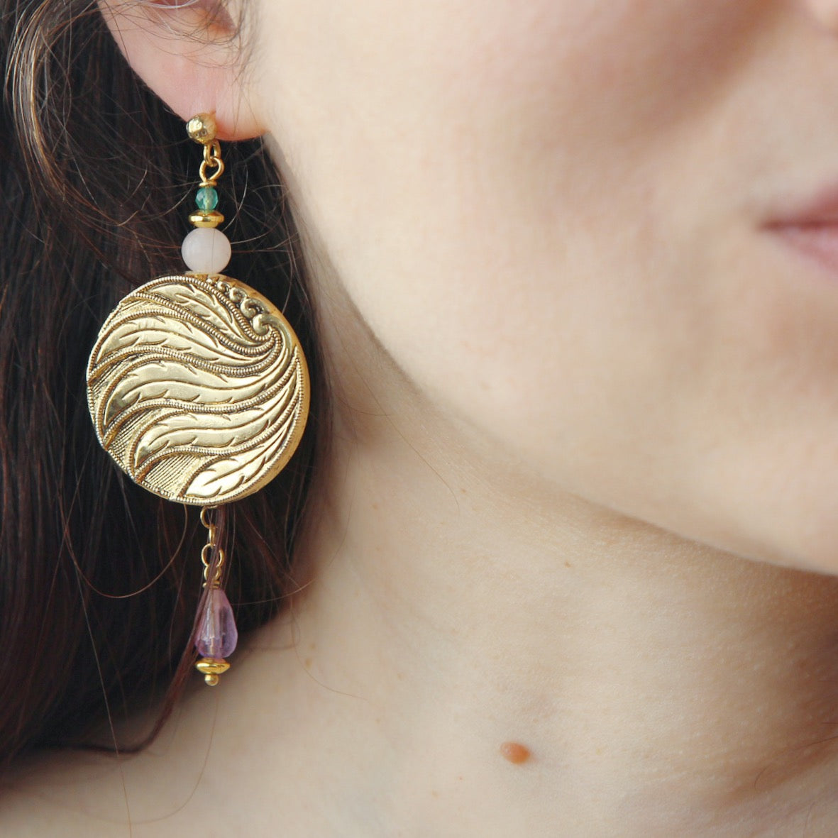 Orecchini Foglie al vento