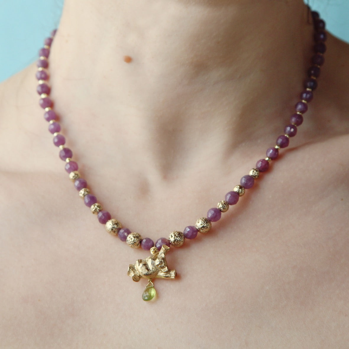 Collana Koala rubino