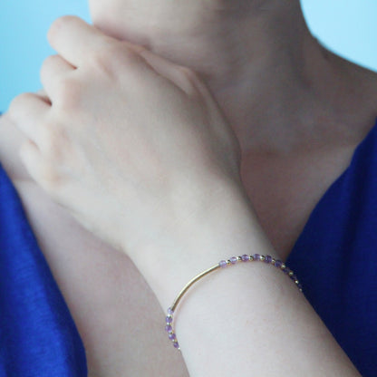 Bracciale luna ametista