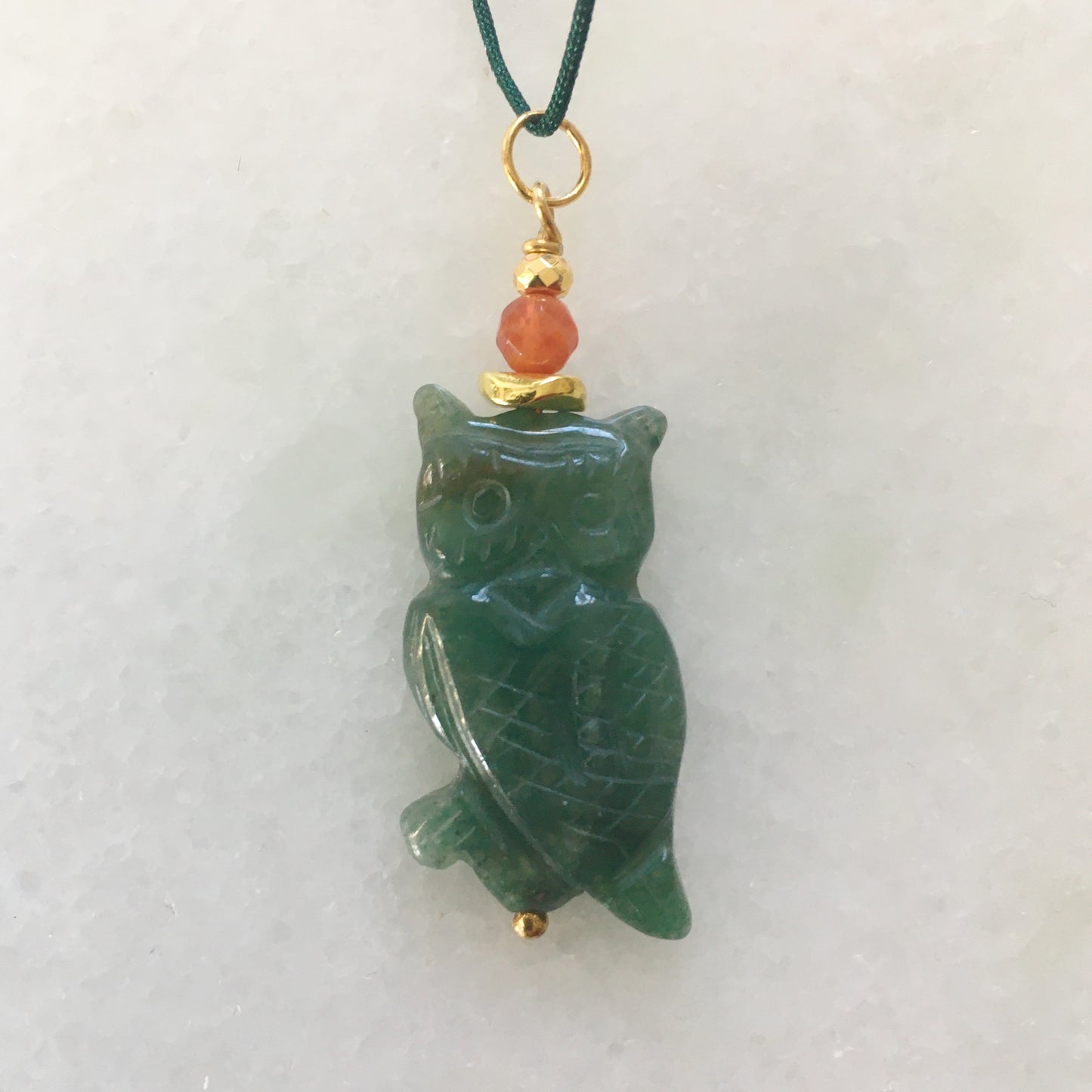 Ciondolo Gufo arancio