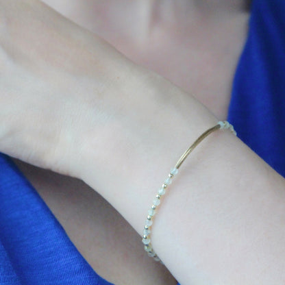 Bracciale luna prehnite