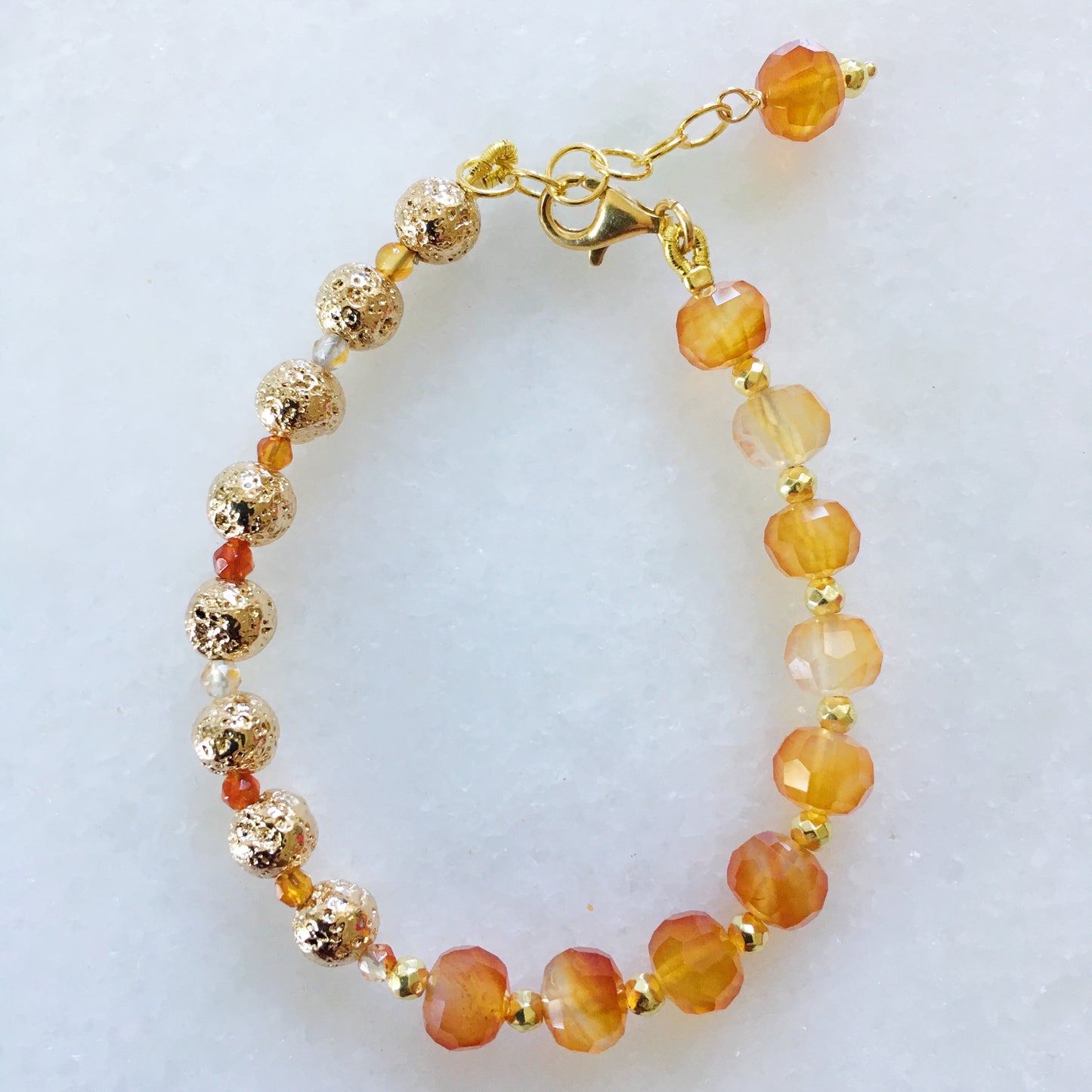 Bracciale Yin e Yang arancio