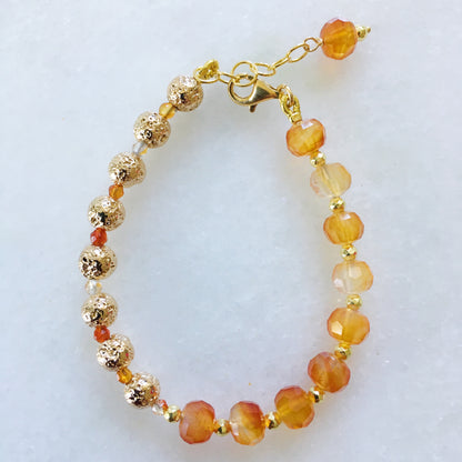 Bracciale Yin e Yang arancio