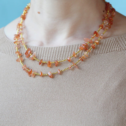Collana essenziale pietra del sole