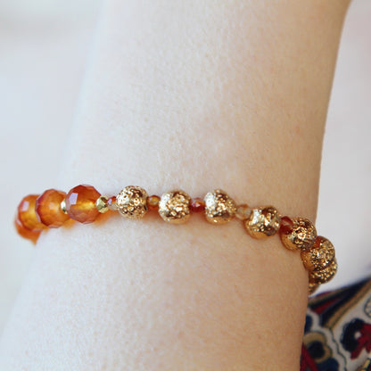 Bracciale Yin e Yang arancio