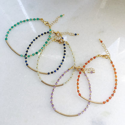 Bracciale luna corniola