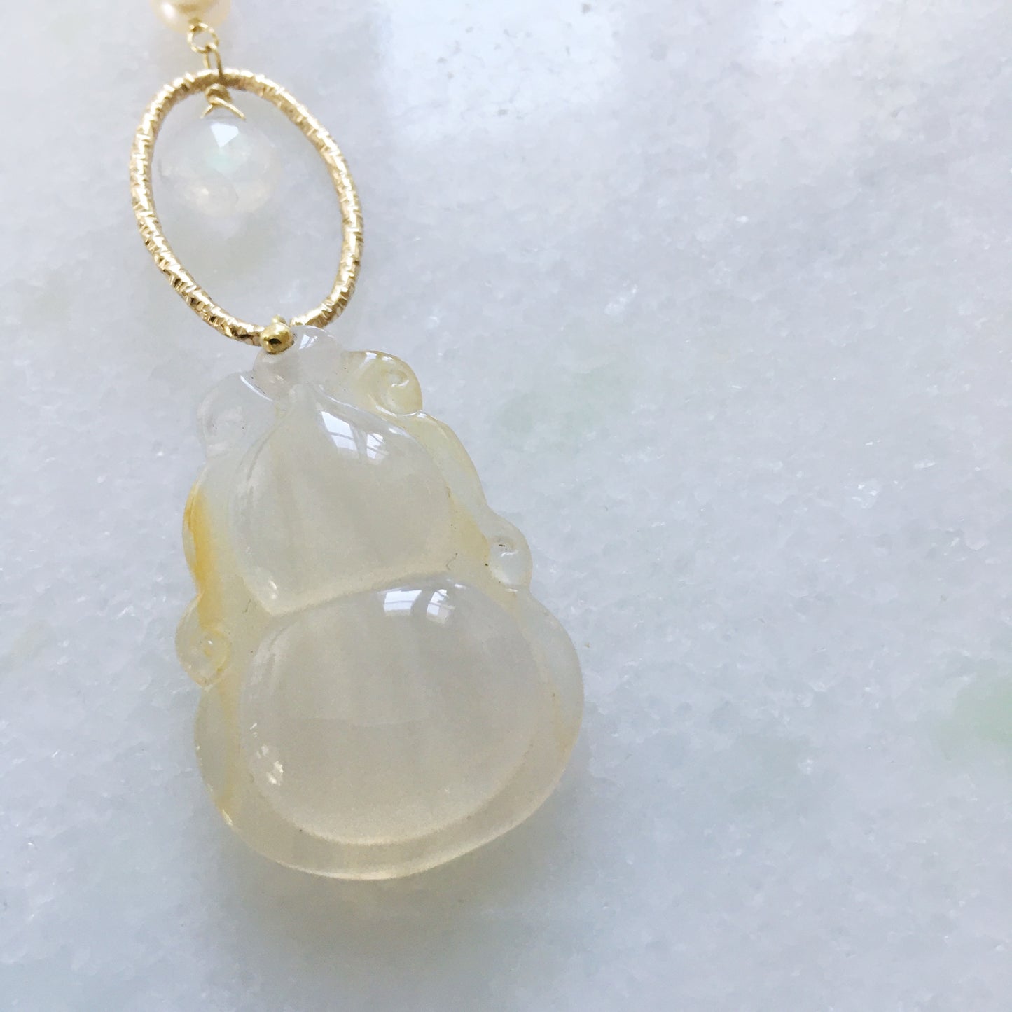 Ciondolo zucca bianca