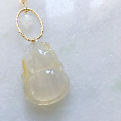 Ciondolo zucca bianca