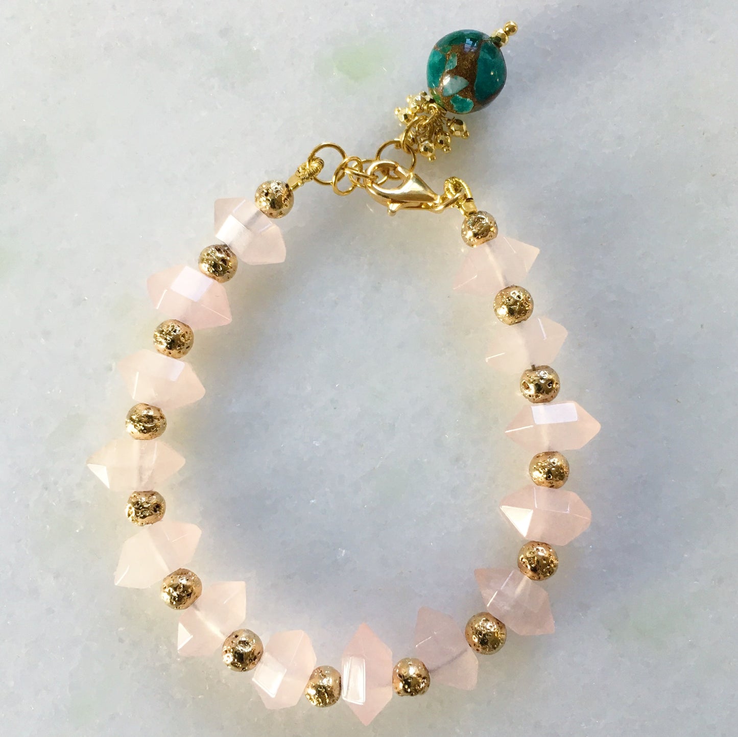 Bracciale cristallo rosa