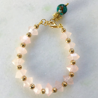 Bracciale cristallo rosa