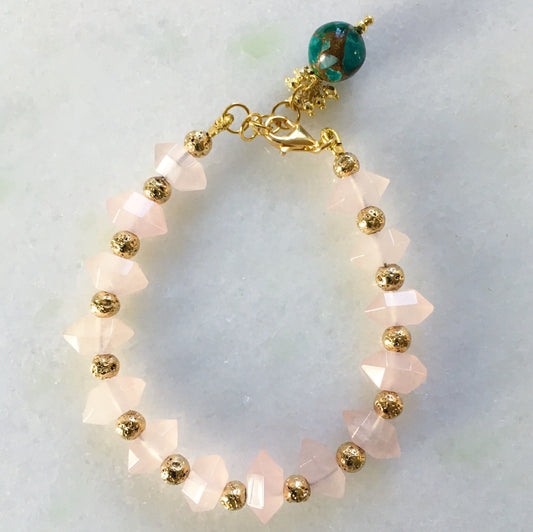 Bracciale cristallo rosa