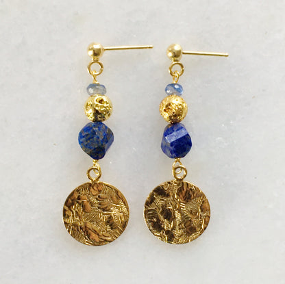 Orecchini aura lapis